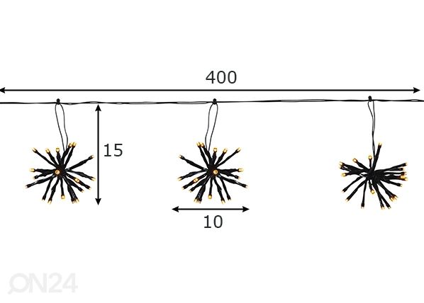 Гирлянда Flower размеры