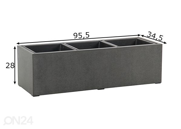 Горшок для цветка Sandstone 95,5x34,5x28 cm размеры