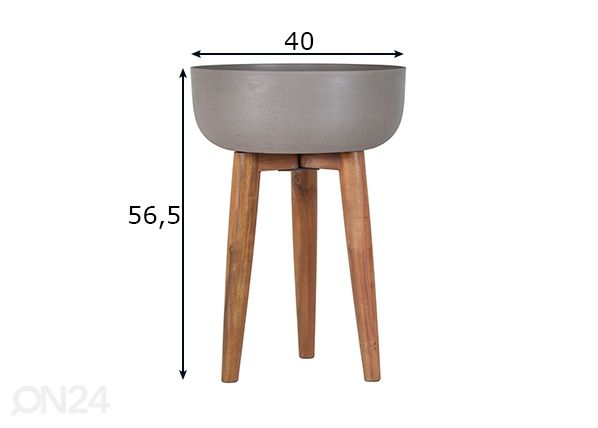 Горшок для цветов Sandstone Ø 40 cm размеры