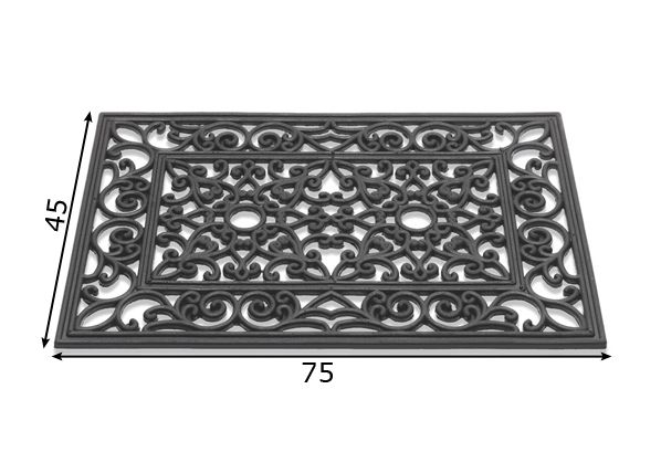 Дверной коврик Antiek 45x75cm, french lily размеры