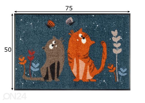 Дверной коврик Fritz & Friedegunde 50x75 см размеры