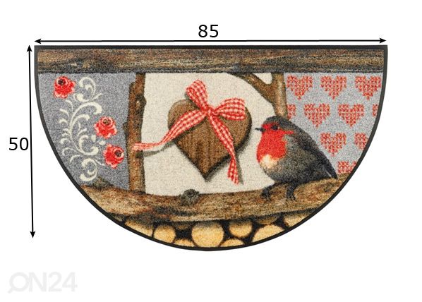 Дверной коврик Round Montafon 50x85 см размеры