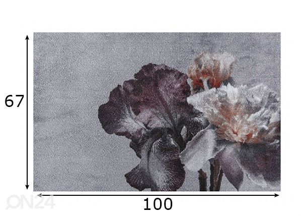 Дверной коврик Wild Flower 67x100 см размеры