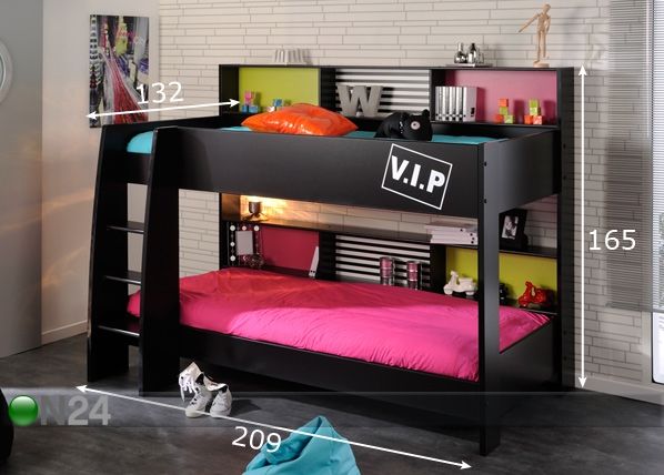 Двухъярусная кровать Vip 90x200 cm размеры