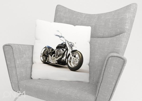Декоративная наволочка Black Motorbike 50x50 cm