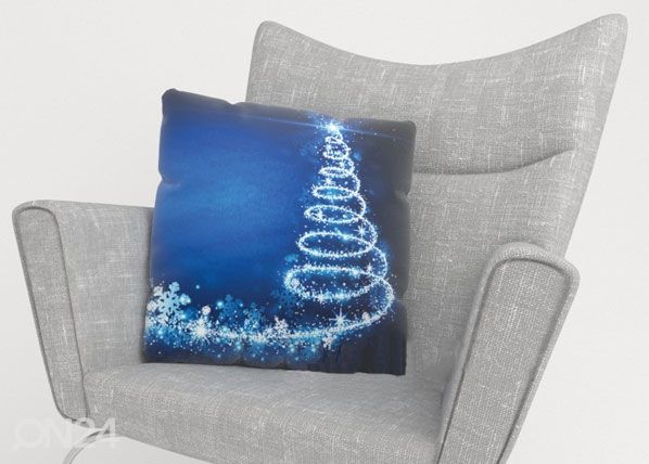 Декоративная наволочка Blue Christmas Tree 50x50 cm