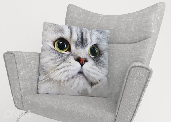 Декоративная наволочка Gray Cat 40x60 cm