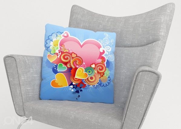 Декоративная наволочка Pink Heart 40x40 cm