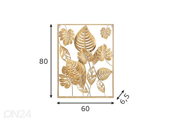 Декорация настенная Jungle 60x80 cm размеры