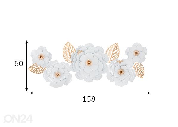 Декорация настенная White Decor 158x60 cm размеры