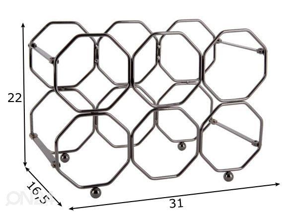 Держатель для вина Honeycomb размеры