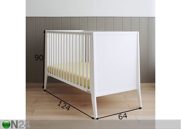 Детская кроватка Britton Slim 60x120см размеры