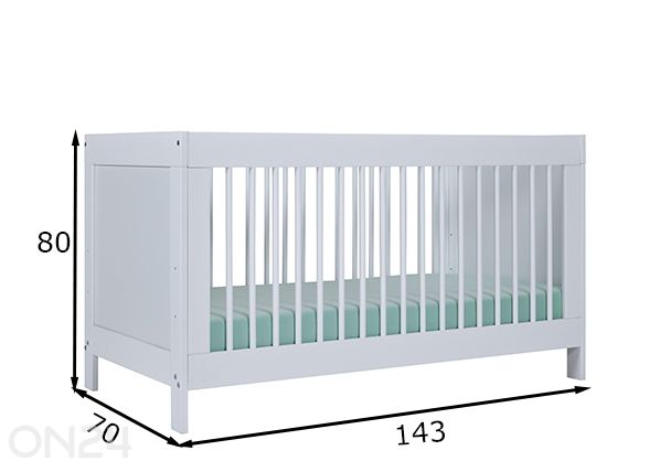 Детская кроватка Chilly Home 75x143 см размеры