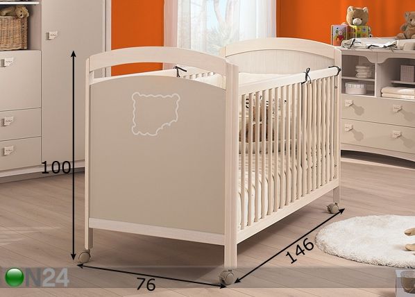 Детская кроватка New Biscuit 70x140 см размеры