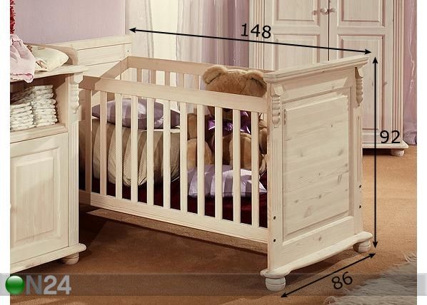 Детская кроватка Romantik размеры