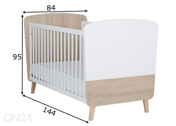 Детская кроватка Zelie 70x140 cm размеры