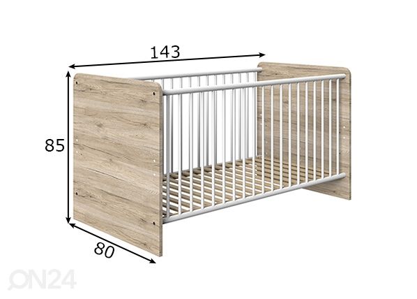 Детская кровать 70x140 cm размеры