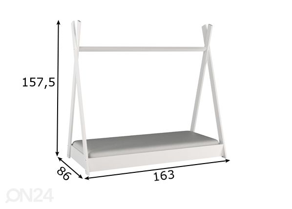 Детская кровать 80x160 cm размеры
