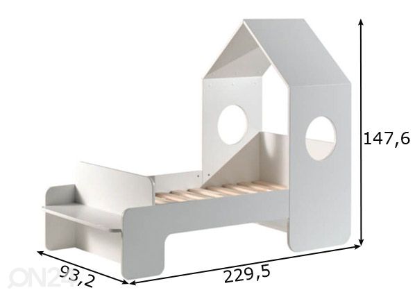 Детская кровать Casami 90x200 cm размеры