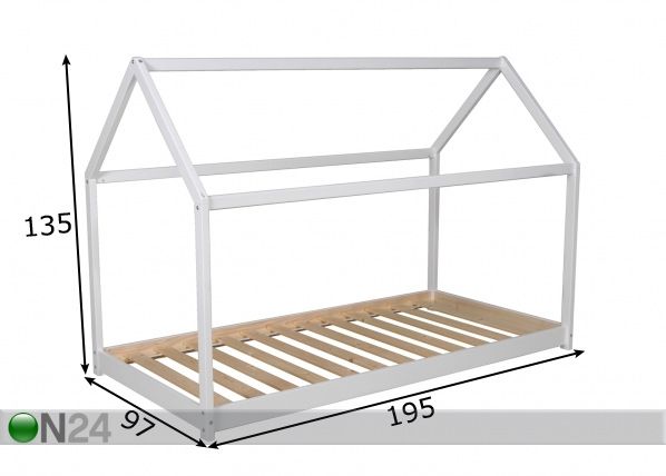 Детская кровать Panda 90x190 cm размеры