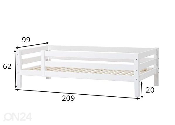 Детская кровать Premium 90x200 cm размеры