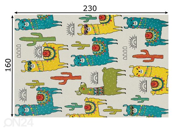 Детский ковер Play 51VMV 160x230 cm размеры