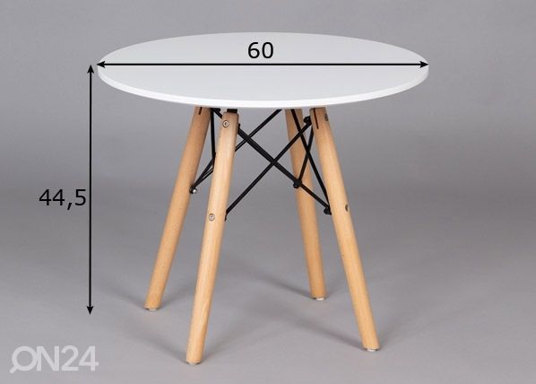 Детский стол Ø 60 cm размеры