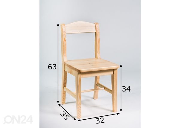 Детский стул Juss размеры