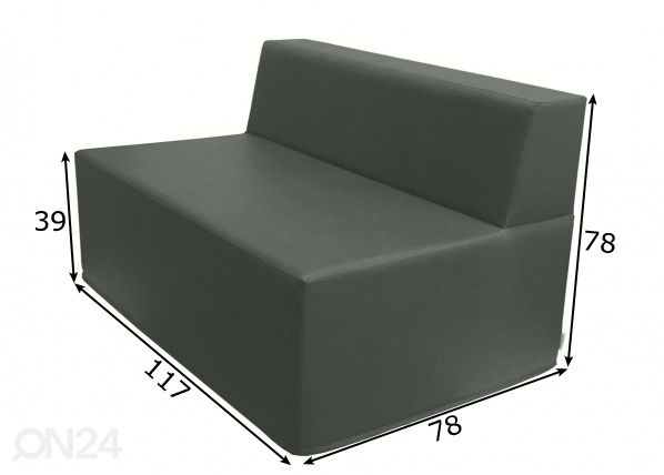 Диван Torino 117 размеры