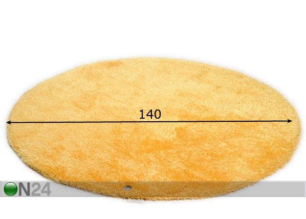 Длинношёрстый ковёр Soft Uni Ø 140 см размеры