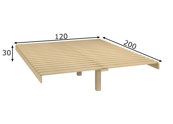 Дно кроватное из реек 120x200 cm размеры
