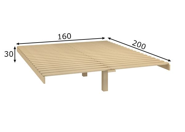 Дно кроватное из реек 160x200 cm размеры
