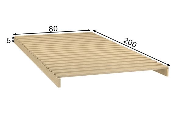Дно кроватное из реек 80x200 cm размеры