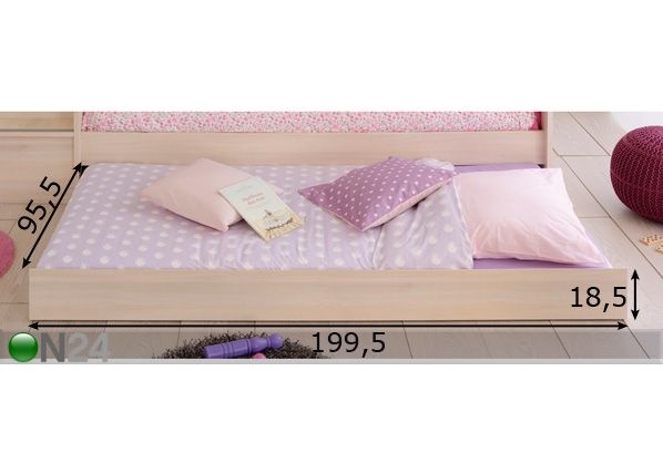 Дополнительная кровать / ящик кроватный Bibop размеры