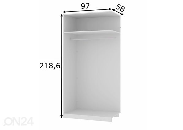 Дополнительный каркас Save h 220 cm размеры