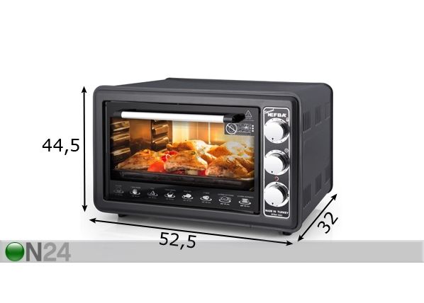 Духовка EFBA 1003 размеры