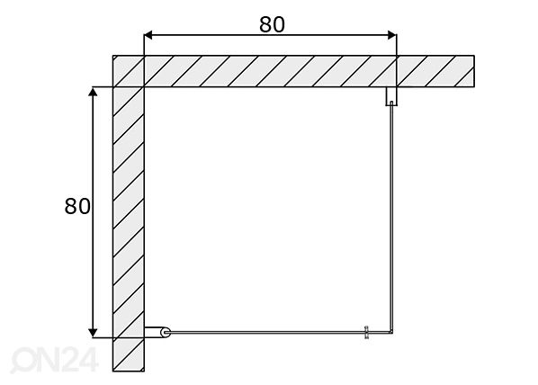 Душевая кабина Duschy Square 80x80 см размеры