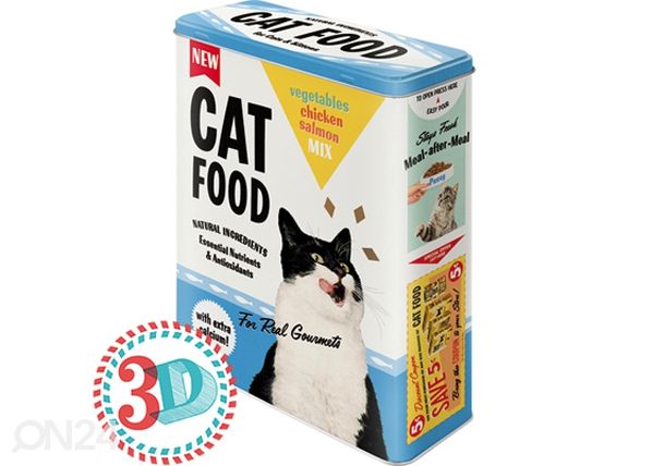 Жестяная коробка 3D Cat Food 4L