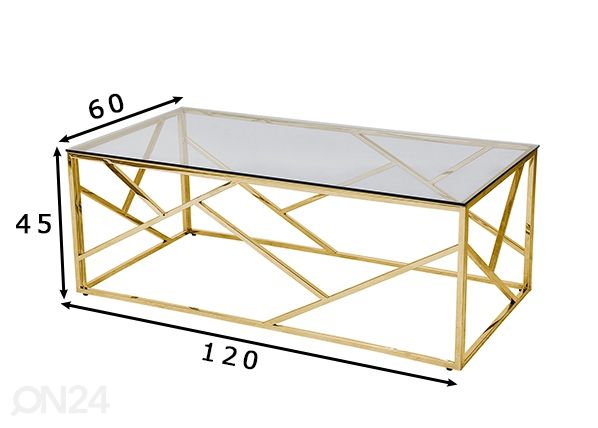 Журнальный столик Orion 60x120 см размеры