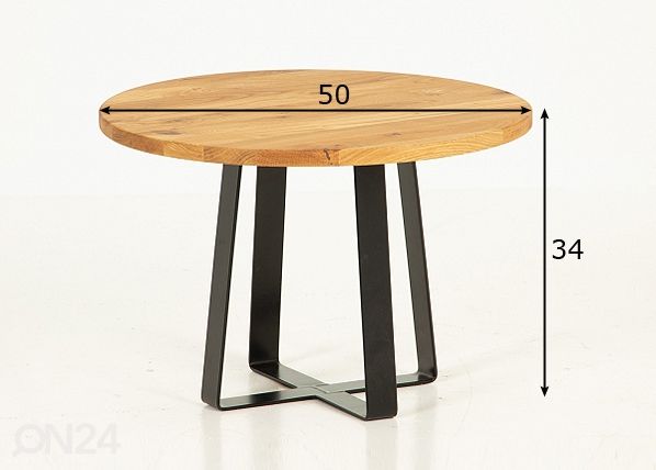 Журнальный стол Ø 50 cm размеры