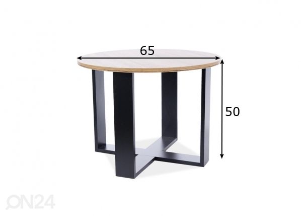 Журнальный стол Ø 65 cm размеры