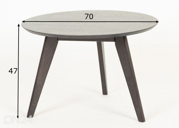 Журнальный стол Ø 70 cm размеры