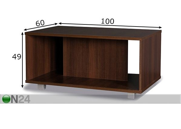 Журнальный стол 100x60 cm размеры