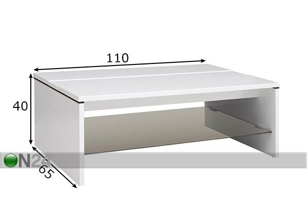 Журнальный стол 110x65 cm размеры