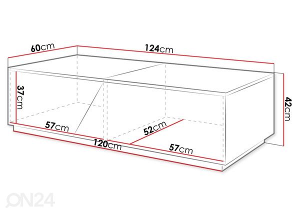 Журнальный стол размеры