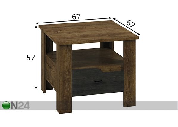Журнальный стол 67x67 cm размеры