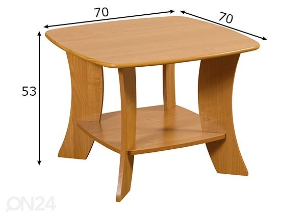 Журнальный стол 70x70 cm размеры