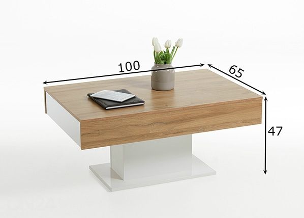 Журнальный стол Avola 3 100x65 cm размеры