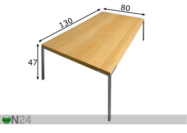 Журнальный стол Karin 47x130x80 см размеры