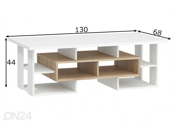 Журнальный стол Macroom 130x68 cm размеры